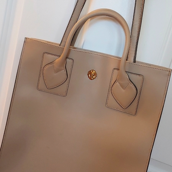 Anne Klein feaux leather tote bag - Picture 1 of 8